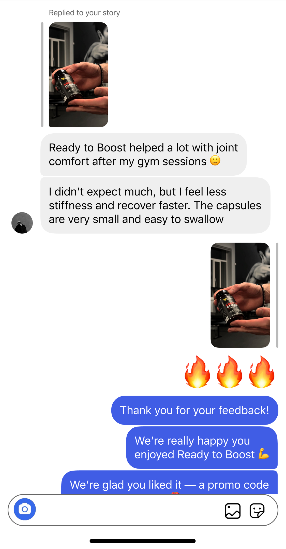 Відгук про олію криля Ready to Boost